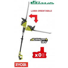 TAGLIASIEPI ESTENSIBILE ED ORIENTABILE RYOBI 18V MOD.OPT1845 R LAMA 45 CM.(SOLO CORPO MACCHINA)